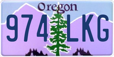 OR license plate 974LKG