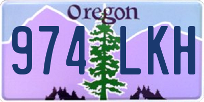 OR license plate 974LKH
