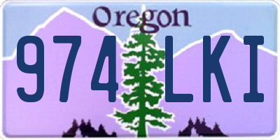 OR license plate 974LKI