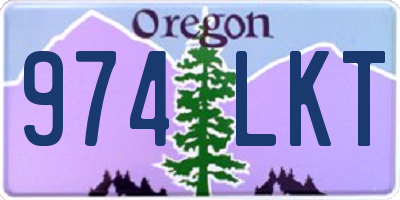 OR license plate 974LKT