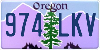 OR license plate 974LKV