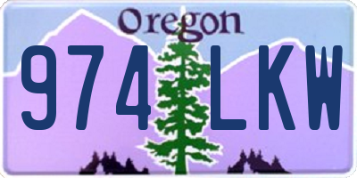 OR license plate 974LKW
