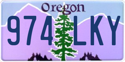 OR license plate 974LKY