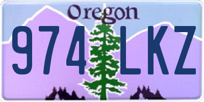 OR license plate 974LKZ