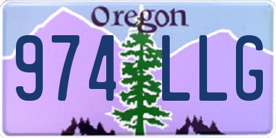 OR license plate 974LLG
