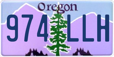 OR license plate 974LLH