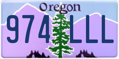OR license plate 974LLL