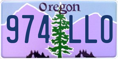 OR license plate 974LLO