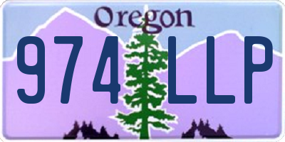 OR license plate 974LLP