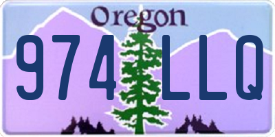 OR license plate 974LLQ