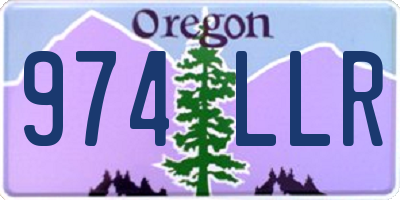 OR license plate 974LLR