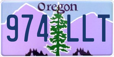 OR license plate 974LLT