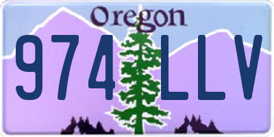 OR license plate 974LLV