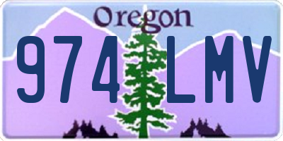 OR license plate 974LMV