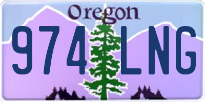 OR license plate 974LNG