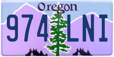 OR license plate 974LNI