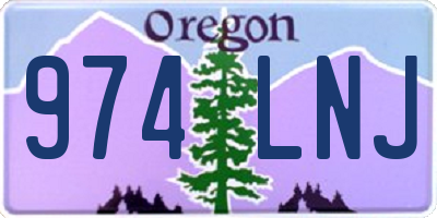 OR license plate 974LNJ