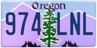 OR license plate 974LNL