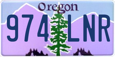 OR license plate 974LNR
