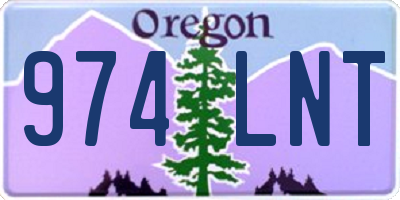 OR license plate 974LNT