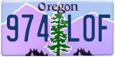 OR license plate 974LOF