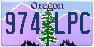OR license plate 974LPC