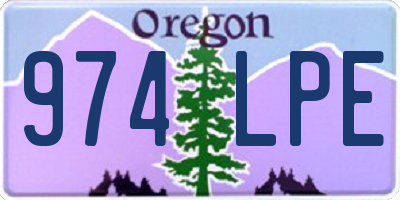 OR license plate 974LPE