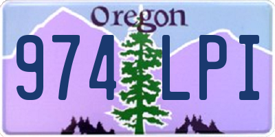 OR license plate 974LPI