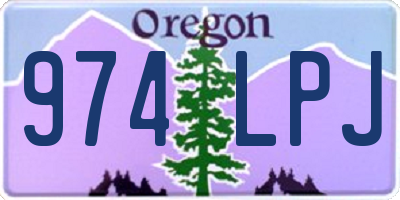 OR license plate 974LPJ