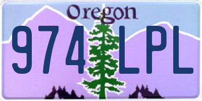 OR license plate 974LPL