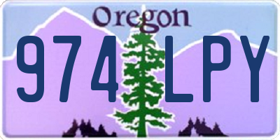 OR license plate 974LPY