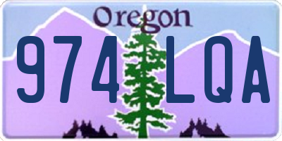 OR license plate 974LQA