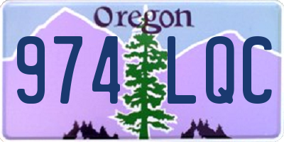 OR license plate 974LQC