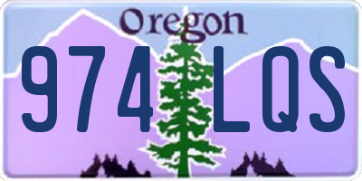 OR license plate 974LQS