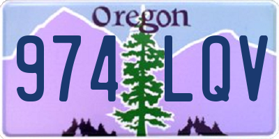 OR license plate 974LQV