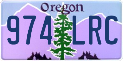 OR license plate 974LRC