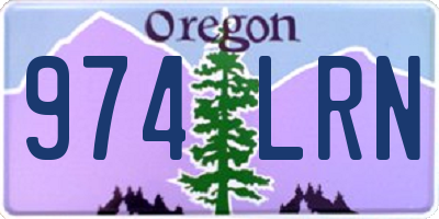 OR license plate 974LRN