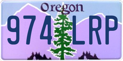 OR license plate 974LRP