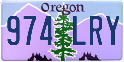 OR license plate 974LRY