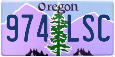 OR license plate 974LSC