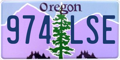 OR license plate 974LSE