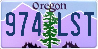 OR license plate 974LST