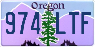 OR license plate 974LTF