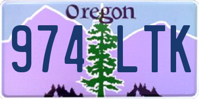 OR license plate 974LTK