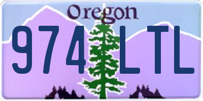 OR license plate 974LTL