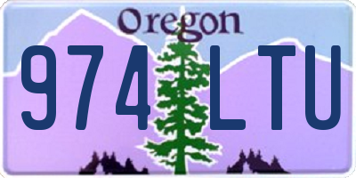 OR license plate 974LTU