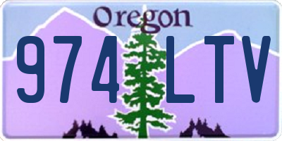 OR license plate 974LTV