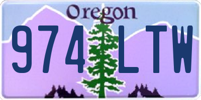 OR license plate 974LTW