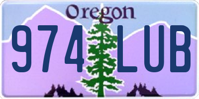 OR license plate 974LUB