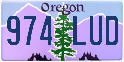 OR license plate 974LUD